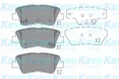 KAVO PARTS kbp4029 -  Комплект тормозных колодок, дисковый тормоз